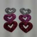2-pk three Valentine hanging hearts 18 in