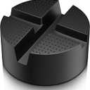 Upgraded Pinch Weld Jack Pad, Two Depths X-Grooves Floor Jack, Easily Fit Different Cars, Thicker Sturdy and Grippy Rubber Pad to Protect You and Your Car, 3.9 x 3.9 x 1.8 In