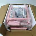 Yoobure 3 Tier Bedside End Table Pink