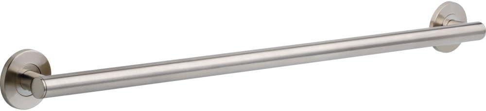 Delta Contemporary (1-Pack) 36' Shower Grab Bar ADA Compliant Brilliance Stainless Steel 450 lb Capacity Bathroom Safety Handle for Shower, Tub | Wall Mount Balance Assist, Handicap Grip 41836-SS