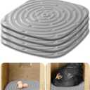 Skimzy Chicken Nesting Box Pads, 12 x 12 in Washable Reusable Nest Box Liners, 8-Pack, Breathable Drainage Design, Gray