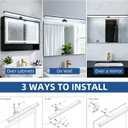 28" Plug in Bathroom Light Fixtures,Vanity Lights Bar,Picture Light | Non-Dimmable,with Switch,LED,Over Mirror,Wall Lights,for Bedroom/Art/Poster/Cabinet