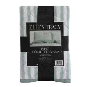 Ellen Tracy King 1 Quilted Sham 20x36 inches,  100%Polyester
