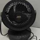 JRD Air Circulator Fan for Bedroom, 13Inch 28dB Quiet Table Fan with Remote, 90Oscillating Fan, 120 Adjustable Tilt, 3 Speeds, 7H Timer, Powerful Desk Fan for Whole Room Home Office (Black)