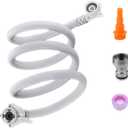 Portable washing machine hoses, Used for Compact Washer washing machine water supply linefaucet adapter for Portable Washer,Replacement Portable Washer Hose,Washing Machine Hose 6FT 2M