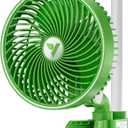 VIVOSUN AeroWave E6 Grow Tent Fan 6, EC Motor, Smart Wifi Control, US Patented Auto Oscillating Clip fan, Weatherproof IP-54, Strong Airflow but Quiet for Hydroponic Ventilation Circulation, 1-Pack