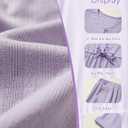 Girls Fall Outfits Tie Knot Crop Tops Wide Leg Pants with Pockets 2025 Winter Sets Active Wear (Purple)