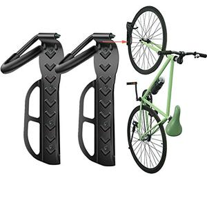 Wallmaster Bike Storage Rack for Garage, Wall Mount Bicycles Hanger, 2-Pack Bike Storage System Vertical Bike Hooks