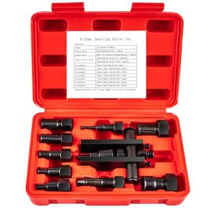 Aikyciu 10-Piece Motorcycle Bearing Puller, Blind Hole Inner Bearing Puller Tool Kit, 8-25MM Wheel Bearing Removal Tool Set