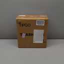 TIPGO Slim Bathroom Trash Can with Lid Soft Close, Step Pedal, 6 Liter / 1.6 Gallon Stainless Steel Trash Bin, Small Garbage Cans for Bedroom, Office, Kitchen (Matte Black)