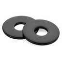 M8 Flat Washers 23.5mm Outer Diameter Metal Washers for Screws and Bolts, 304 Stainless Steel Black Finish, 50 PCS