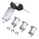 5003843AB Ignition Switch Lock Cylinder & 4746311 Door Lock Cylinder with 2 Keys Compatible with Jeep Wrangler TJ 1998-2001, Replace# 703719 DL4815 DL6946
