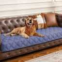 Ameritex Waterproof Dog Bed Cover Pet Blanket with Anti-Slip Back for Furniture Bed Couch Sofa (30x90 Inch (Pack of 1), Violetblue)