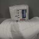 CozyLux Queen Size Comforter Sets White - 3 Pieces Box Stitched Queen Bed Set for All Seasons, Soft Lightweight Bedding Sets with 1 Down Alternative Comforter and 2 Pillow Shams