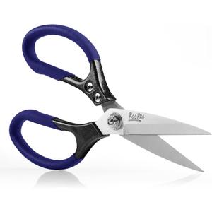 Heavy Duty Scissors All Purpose, 8.5 inch Stainless Steel Utility Sharp Shears, Aluminum Alloy Handle for Cutting Cardboard,Carpet,Fabric,Leather,Rope,Rubber,Plastic and Kitchen or Workshop Use