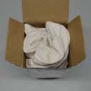 DEZENE Ivory White Couch Pillow Covers: 2 Pack 16x16 Inch Original Striped Velvet Square Throw Pillow Cases for Farmhouse Home Decor