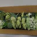 103 Pcs Mixed Artificial Eucalyptus Stems with Baby's Breath, 5 Kinds Faux Greenery Stems Bulk for Wedding DIY Bouquets, Realistic Silk Silver Dollar Eucalyptus Leaves for Vase, Home & Party Decor