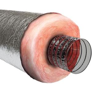 MEA-0425-6 MEA Air Duct, Polyester Core, Metalized Outer Jacket, 4-in. x 25-Ft. - Quantity 1
