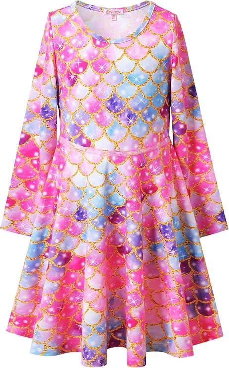 LQSZ Girls Princess Dresses Toddler Tulle Dress with Cute Puff Sleeves for Birthday Party Outfit,Summer, 130