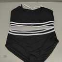 Women High Waisted Bikini Sets for Women Sporty Two Piece Tummy Control Bathing Suit Swimsuits for Women 2024 Black
, Size 15-16Y 