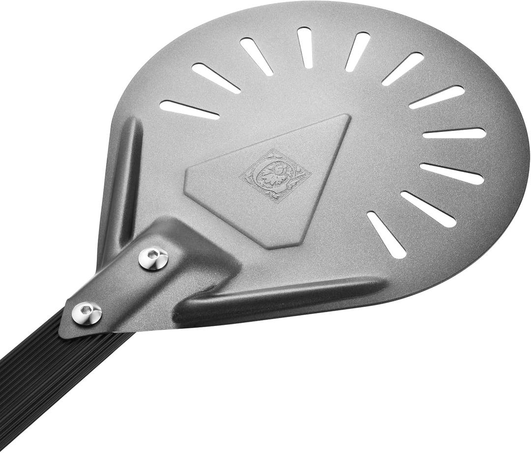 Pizza Turning Peel with Vintage Embossed Initials  Ideal for Outdoor Pizza Ovens  Perfect Pizza Turning Tool and Great Father's Day Gift and BBQ Stocking Stuffer (G)