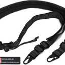 WarBull 2 Point Rifle Sling, Quick Adjust Gun Sling with HK Hook, Soft Shoulder Pad Traditional Sling for Rifle Shotgun Camera Crossbow Hunting Shooting and Outdoor Sports with Keychain Gift