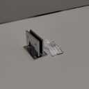 Brass Glass Door Hinge,90 Degree Heavy Duty Short Back Plate Hinges, Shower Door Hardware Replacement for 5/16" to 1/2" (8 to 12 mm) Tempered Glass, Chrome