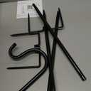 Ottsuls Bird Feeder Pole, 45 INCH Heavy Duty Shepherds Hooks for Outdoor with 5 Prong Base, Adjustable Stand Hanger for Garden Plant, Hummingbird Feeder, Lantern, Hanging Wedding Decor (1 Pack)