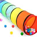 Kids Play Tunnel Tent for Toddlers, Colorful Pop Up Crawl Tunnel Toy for Baby or Pet with Breathable Mesh, Collapsible Gift for Boy and Girl Play Tunnel Indoor and Outdoor Game