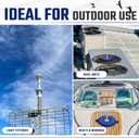 Salcod 360° Long Leg Bird Deterrent, Deters Seagull, Pigeon, and Large Birds, Weatherproof Design Perfect for Boats, Docks, Roofs, Etc, 4FT