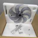 Passky 20 Low Profile Ceiling Fan with Lights and Remote, Dimmable LED Flush Mount Fandelier, 6 Speeds, 3000K6000K, Black Modern Ceiling Fan for Bedroom