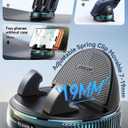JOYROOM Car Phone Mount, [360 Rotation+Thick Case Friendly] Cell Phone Car Holder with Adjustable Spring Clip, Anti-Slip Silicone Universal Dashboard phone holder for Car for iPhone, Smartphones, GPS