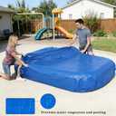 Rectangular Pool Cover for Inflatable Pool, Fits Pool Under 150" L x 102" W, Inflatable Underground Pool Cover for Garden Outdoor, 12.4' x 8.5'