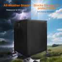 Outdoor Table Cover, 210D Silver-Coated Oxford Cloth Waterproof Prep Table Cover for Ooni Medium Stainless Steel -32"X24"X36" (Cover Only)