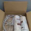 Set of 2 Drum Lampshades Printed Lamp Shades - 13" x 13" x 10" - Ideal for Table & Floor Lamps Natural Linen- Hand Crafted - Farmhouse Decor - Assembly Required By GO&SO