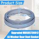 Upgraded MDS65736912 Washer Door Boot Gasket Seal Compatible with LG Washer Door Seal WM3400CW Door Gasket Seal Parts WM3600HVA WM3600HWA WM3700HVA WM3500CW WM3700HWA WM3700HRA PS12748962