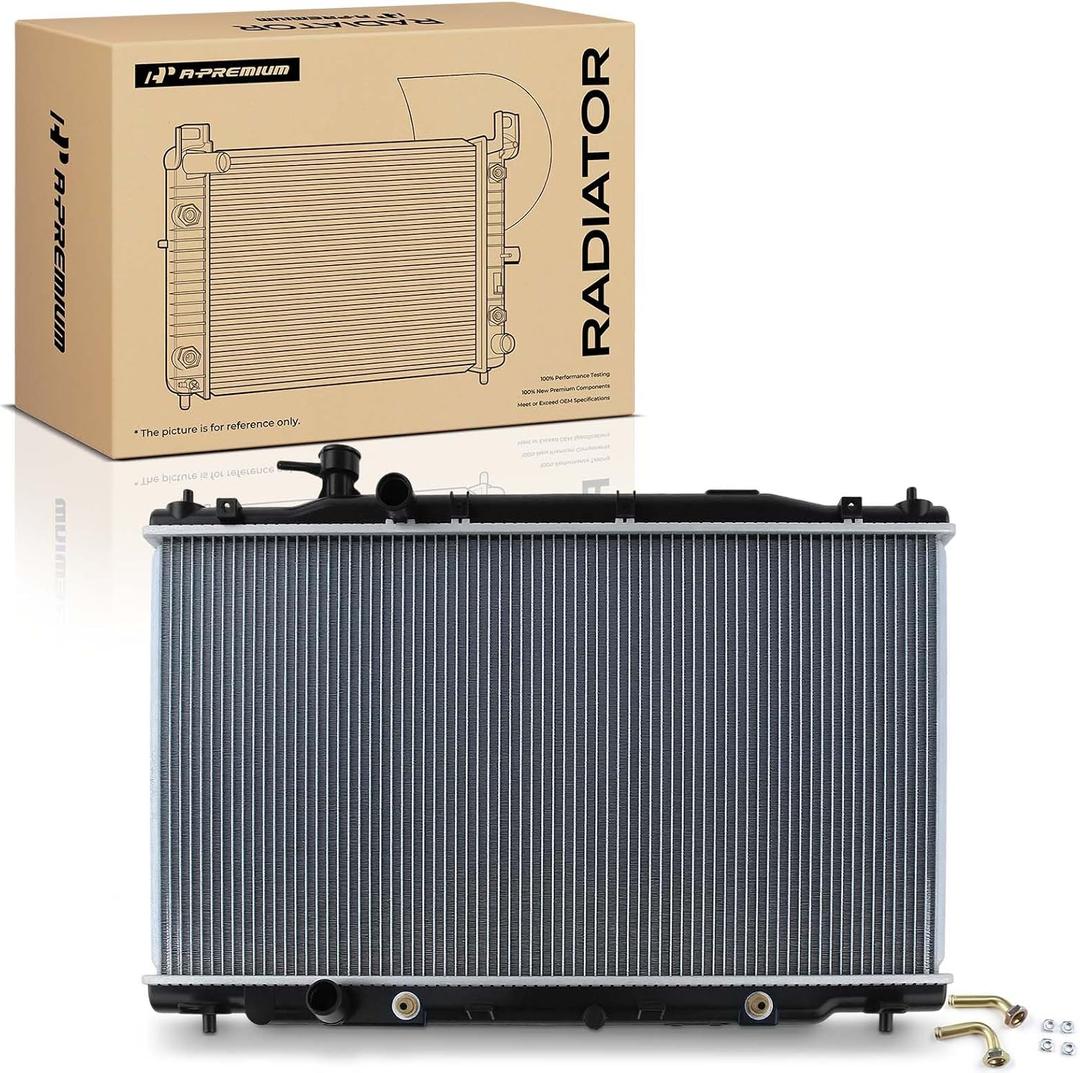 A-Premium Engine Coolant Radiator Assembly with Transmission Oil Cooler Compatible with Honda CR-V CRV 2007 2008 2009, L4 2.4.L, Automatic Transmission