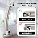 Upgraded WB15X10278 AP5790517 Microwave Door Handle Fits for GE JVM3160RF2SS JVM3160RF3SS JVM3160RF4SS JVM3160RF5SS MicrowaveReplaces 261300714902, PS8754175, 3025557