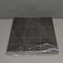 Commomy Thicker Black Peel and Stick Tiles - 10 pcs of 12" x 12" - 3D Adhesive Square Peel and Stick Tiles Backsplash for Kitchen, Bathroom, Removable, Waterproof, Vinyl Wall Tile