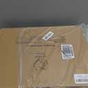 12"x16" Clear Acrylic Serving Tray with Golden Handles, Sturdy Huge Capacity Acrylic Tray for Coffee, Juice, Kitchen and Desk Organizer, Storage Tray (12"x16")