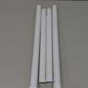 White Shower Curtain Rod Adjustable 43-78 inch, 1"Diameter Spring Tension Curtain Rod No Drill, Anti-Rust Non-Slip Shower Rod, White Shower Rod for Bathroom Tension