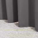 NICETOWN Gray Blackout Curtains for Bedroom 84 inches Long - Thermal Drapes Grommet Room Darkening Light Blocking Curtains Window Treatments for Living Room (2 Panels, W52 x L84, Grey)