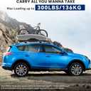 300LBS Roof Rack Cross Bars Lockable for 2013-2018 RAV4, Aluminum Car Cargo Crossbars Rooftop Luggage Kayak Bicycles Canoe Carrier