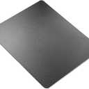 Vaydeer Hard Metal Mouse Pad for Desk Black Metal Aluminum Mouse Pad Mat Smooth Magic Ultra Thin Double Side Mouse Mat Waterproof for Gaming and Office, 9.05X7.08 Inch