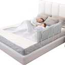 Bed Rail Bumpers for Toddlers, for Elderly Adults Safety, Bed Side Guard Rails for Kids, TwinQueen & King Full Size BedsGray, 2 Packs (Grey)