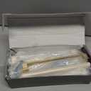 Amerdeco 10 Pack Brushed Gold Cabinet Pulls 7-1/2 Inch Hole Center Drawer Pulls Cabinet Hardware Solid Kitchen Cabinet Handles for Bathroom Drawer Pulls Dresser Pulls ZH0001