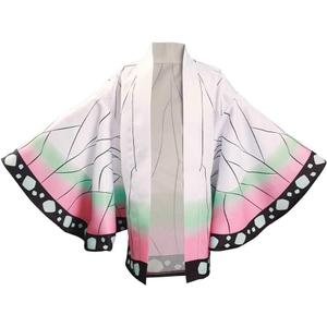 Kids Kimetsu Tanjirou Nezuko Giyuu Cape Cloak Cosplay kimono Cardigan Top Jacket M