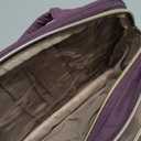 BAGSMART Toiletry Bag Travel Bag with Hanging Hook, Water-resistant Makeup Cosmetic Bag Travel Organizer for Accessories, Shampoo, Full Sized Container, Toiletries (Purple, Medium)