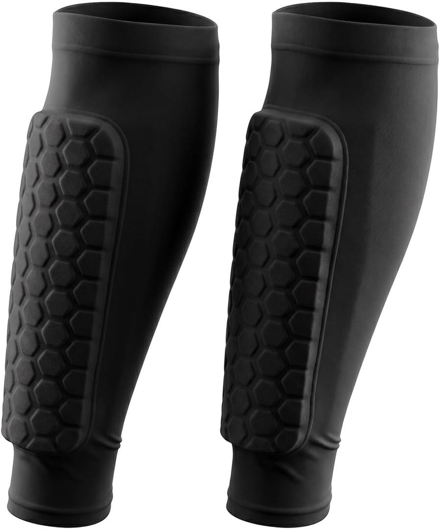 WLLHYF Soccer Shin Guards for Kids Youth Adults, Soccer Compression Sleeve