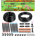 Drip Irrigation System for Watering Garden: 230FT Misting Sprinkler DIY Devices with Tubing Hose for Indoor Plants Outdoor Flower Beds Raised Growing Lawn Tree Patio Hydroponic